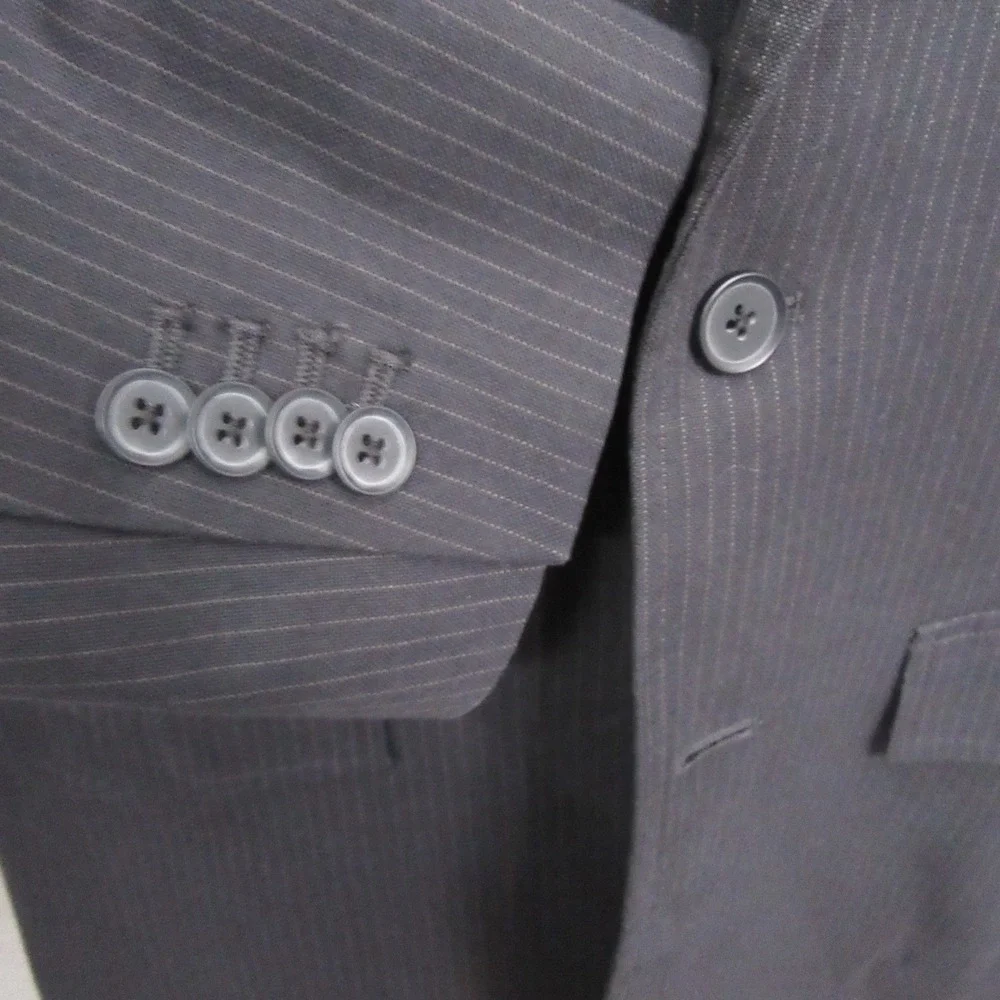 Banana Republic Mens Double Pocket Sport Coat‎ 38R Dark Gray Tailored Fit